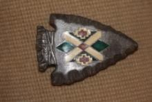 Enamel Arrow Head Belt Buckle