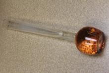 Control Bubble Art Glass Stem Vase