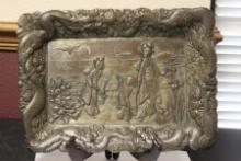An Oriental Metal Tray
