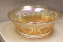 Carnival glass bowl
