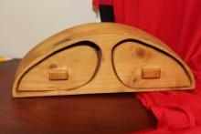 A 2-Drawer Wooden Compartment Cabinet