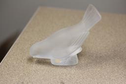 Lalique Frost Glass Sparrow