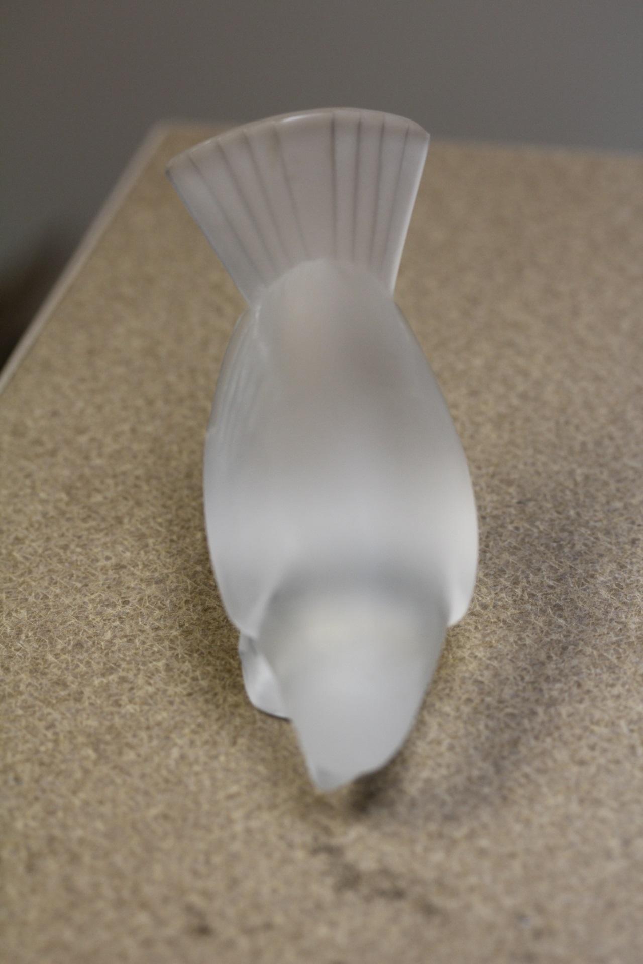Lalique Frost Glass Sparrow