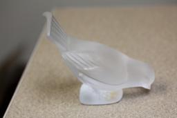 Lalique Frost Glass Sparrow