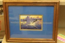 FW Thomas Silk Screen Fishing Print