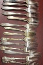 A Large Lot of Silverplated Fork