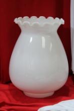 A Milk Glass Lampshade