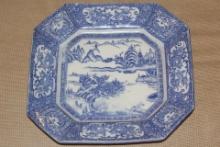Antique Japanese Blue and White Imari Plate