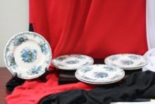Lot of 7 Mason's Bread Plates