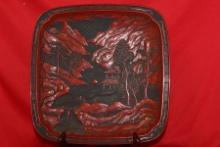 A Cinnabar Tray
