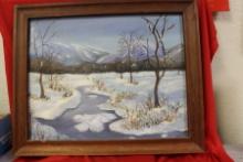 A Signed Horton Oil on Board Painting