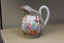 Antique Chinese Rose Medallion Creamer