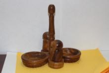 Wooden Salt and Pepper Shakers