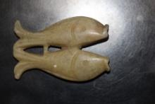 Pair of Small Soapstone Fishes