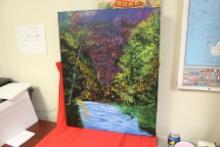 An Oil on Canvas
