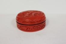 A Chinese Cinnabar Style Box