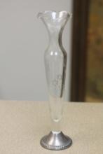 Etched Glass Vase