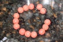 Textured Coral Bracelet