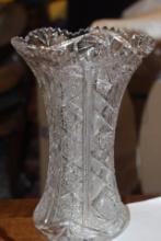 Beautiful American Brilliant Cut Glass Vase