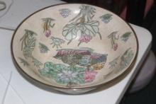 Signed Chinese Decorative Center Bowl