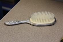 Ornate Silverplated Hair Brush