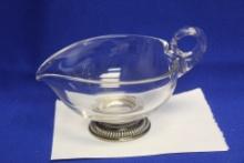 A Sterling Rim Bowl with Handle