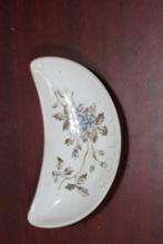 A Vintage Half Moon Ceramic Dish