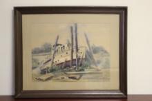 A Signed R.V. Leonelli Watercolour