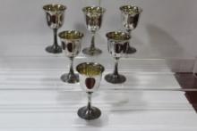 Set of 6 Sterling Cup