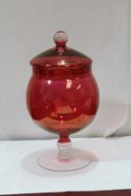 A Cranberry Glass Cup