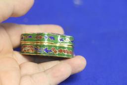 Chinese Cloisonne Butterfly Trinket Box