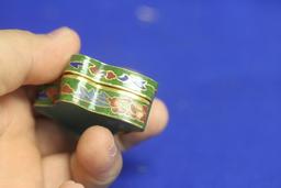 Chinese Cloisonne Butterfly Trinket Box