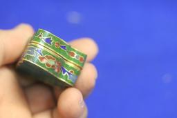 Chinese Cloisonne Butterfly Trinket Box