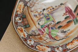 Antique Chinese Rose Medallion Soup Bowl