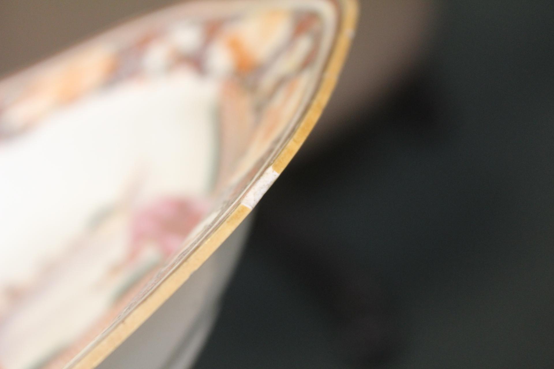 Antique Chinese Rose Medallion Soup Bowl