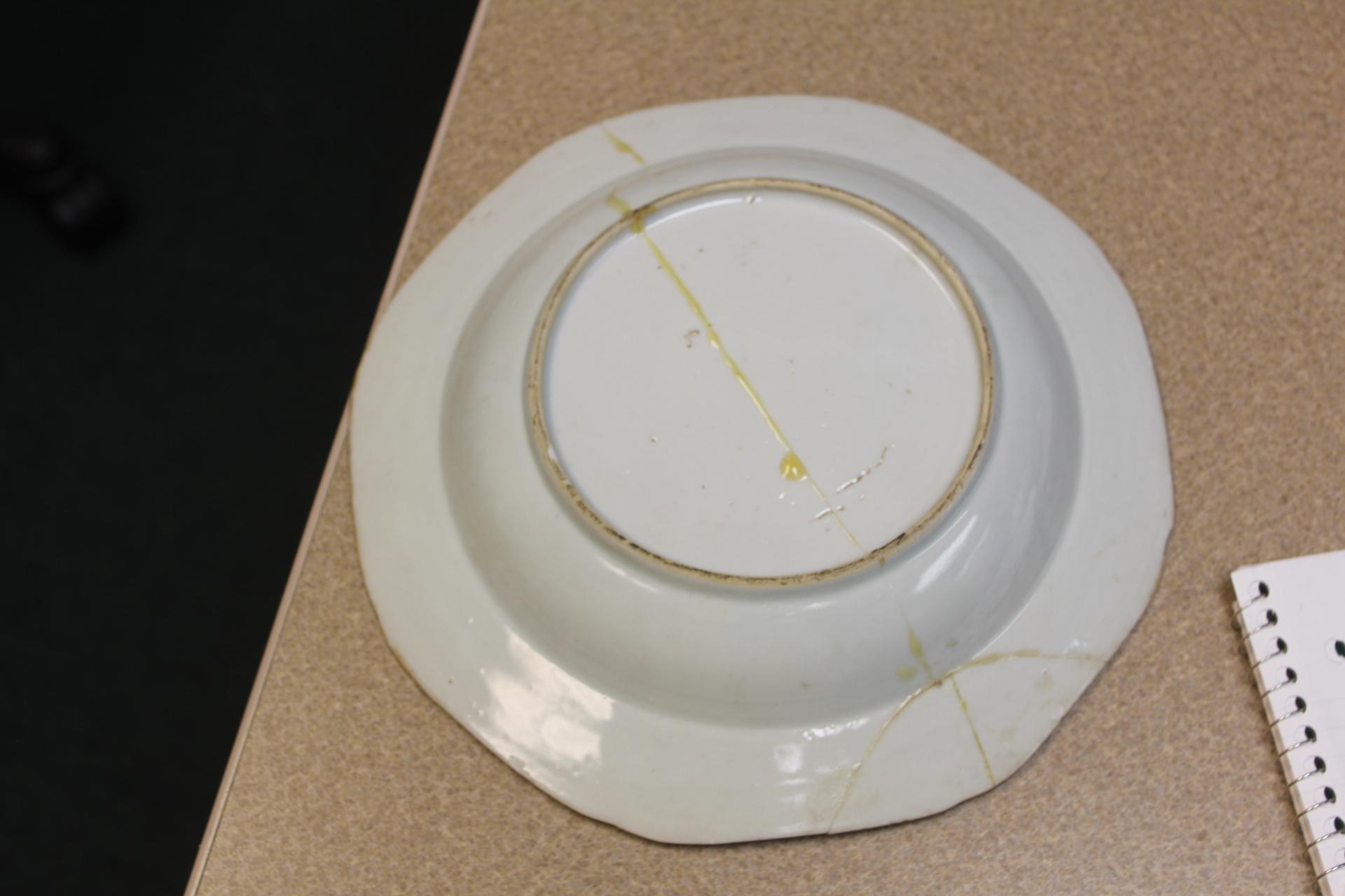 Antique Chinese Rose Medallion Soup Bowl