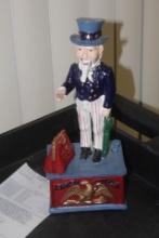 Cast Iron Uncle Sam Bank