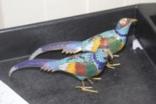 Pair of chinese Cloisonne Birds