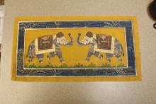Hand Painted Indian Pastel