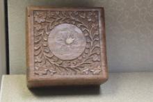 Carved Asian Cedar Wood Box