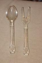 Pair of Glass Utensils