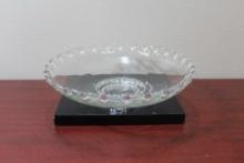 A Clear Glass Center Bowl