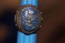 Rare Persian Lapis Horse Seal Ring