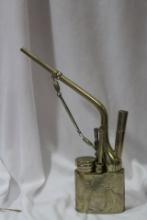 A Chinese Silverplated Waterpipe