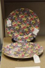 Set of 2 Chintz Royal Winton Plates