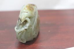 A Rousett Chinese Celadon Jade Phoenix