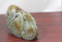 A Rousett Chinese Celadon Jade Phoenix