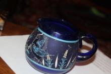 Cobalt Blue Glass Pitcher