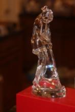 Marked and Etched Baccarat Lady Golfer