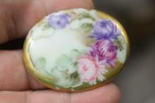 A Small Oval Porcelain Plaque